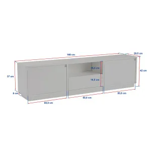 TV stolík Vanguard - Wood Black