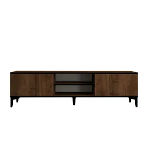 TV stolík Erem - Walnut, Black