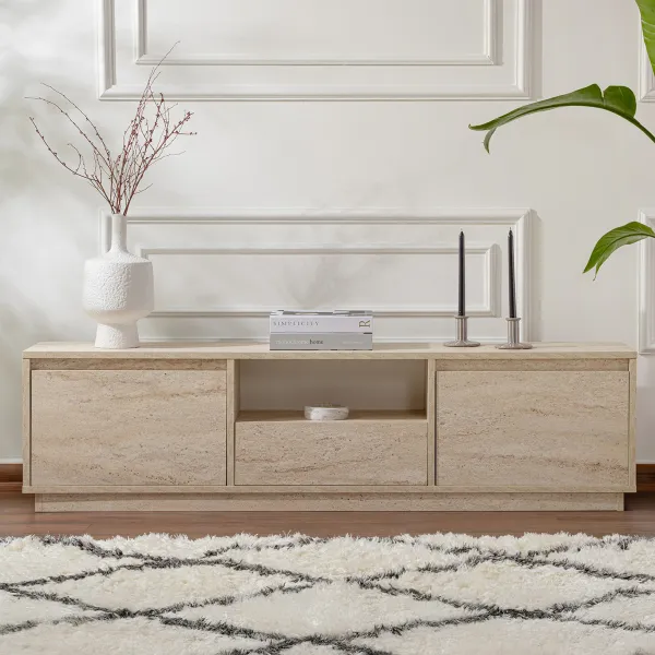 TV stolík Vanguard - Travertine