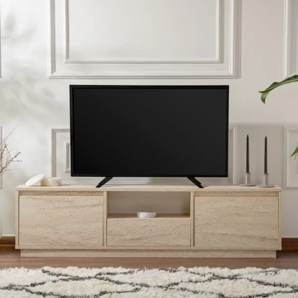 TV stolík Vanguard - Travertine
