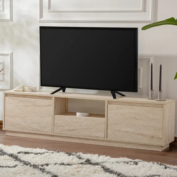 TV stolík Vanguard - Travertine