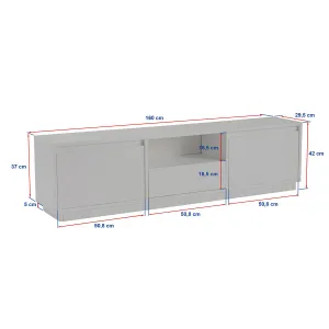 TV stolík Vanguard - Travertine