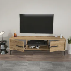 TV stolík Eslem - Oak, Black