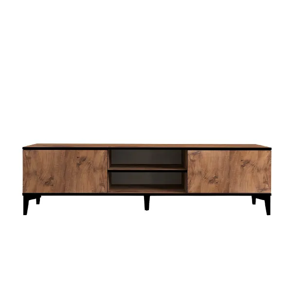 TV stolík Begi - Atlantic Pine, Black