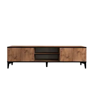 TV stolík Begi - Atlantic Pine, Black