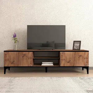 TV stolík Begi - Atlantic Pine, Black