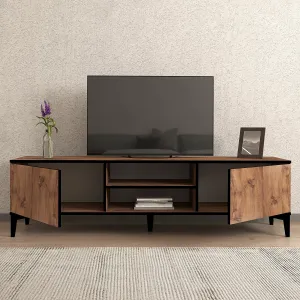 TV stolík Begi - Atlantic Pine, Black