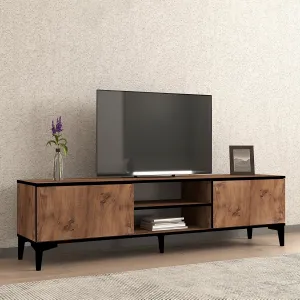 TV stolík Begi - Atlantic Pine, Black