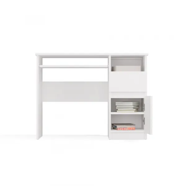 TP Living Písací stôl Porto 98 cm pravý biely