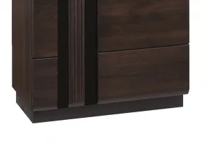 Szynaka Vitrína Porti 11 66 cm pravá z masivu dub čokoládový