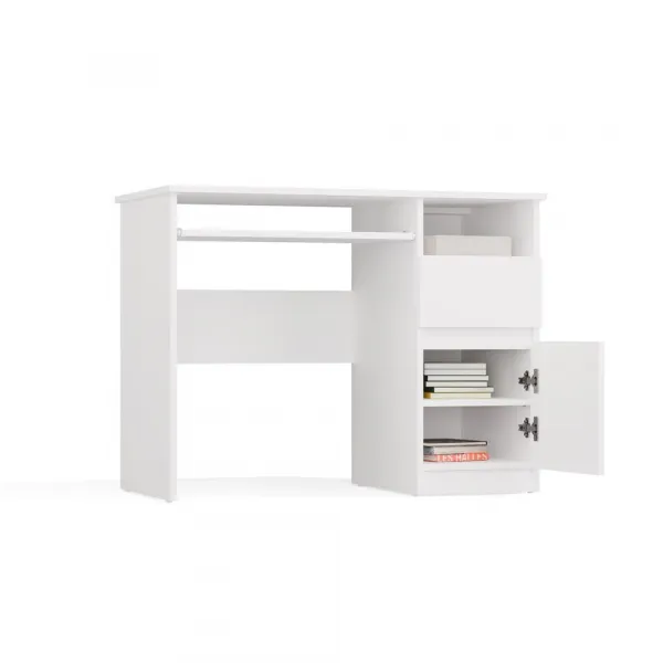 TP Living Písací stôl Porto 98 cm pravý biely