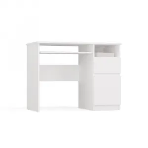 TP Living Písací stôl Porto 98 cm pravý biely