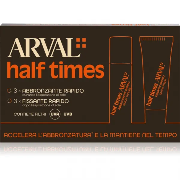 Arval Half Times Fast Tanning Bottle + Tube Set ochranný olej urýchľujúci opálenie