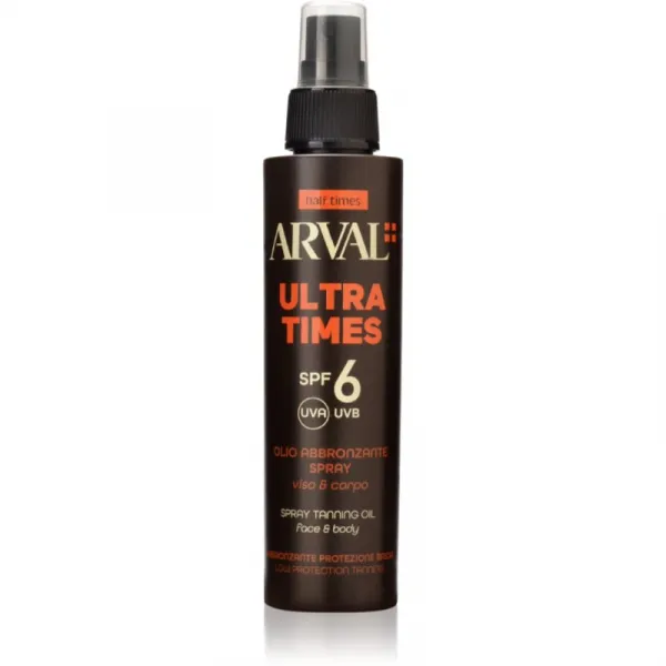 Arval Half Times Ultra Times SPF 6 opaľovací olej na tvár a telo 125 ml