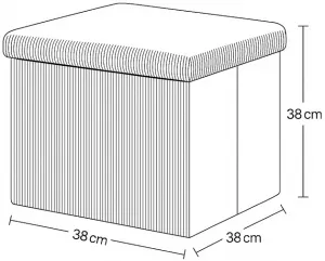 AUTRONIC taburet s úložným priestorom TAB-471 BK6 čierny, menčester