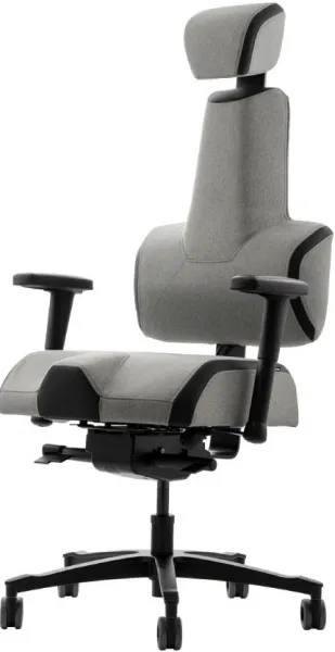 Zdravotná ergonomická stolička Therapia Energy+ Black Color Collection
