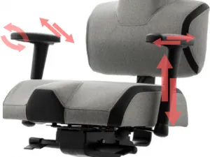 Zdravotná ergonomická stolička Therapia Energy+ Black Color Collection