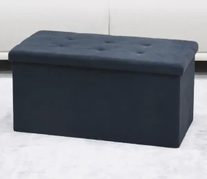 AUTRONIC taburet s úložným priestorom TAB-472 BK6 čierny, menčester