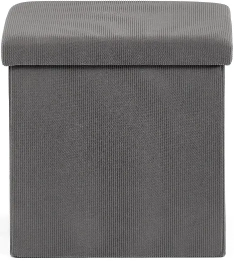 AUTRONIC taburet s úložným priestorom TAB-471 GREY6 sivý, menčester