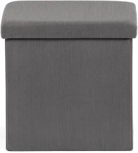 AUTRONIC taburet s úložným priestorom TAB-471 GREY6 sivý, menčester