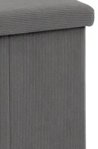 AUTRONIC taburet s úložným priestorom TAB-471 GREY6 sivý, menčester