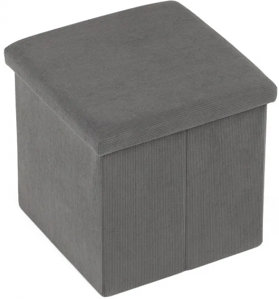 AUTRONIC taburet s úložným priestorom TAB-471 GREY6 sivý, menčester