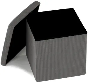 AUTRONIC taburet s úložným priestorom TAB-471 GREY6 sivý, menčester