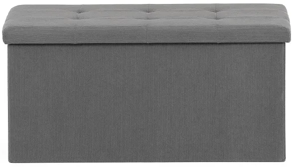 AUTRONIC taburet s úložným priestorom TAB-472 GREY6 sivý, menčester