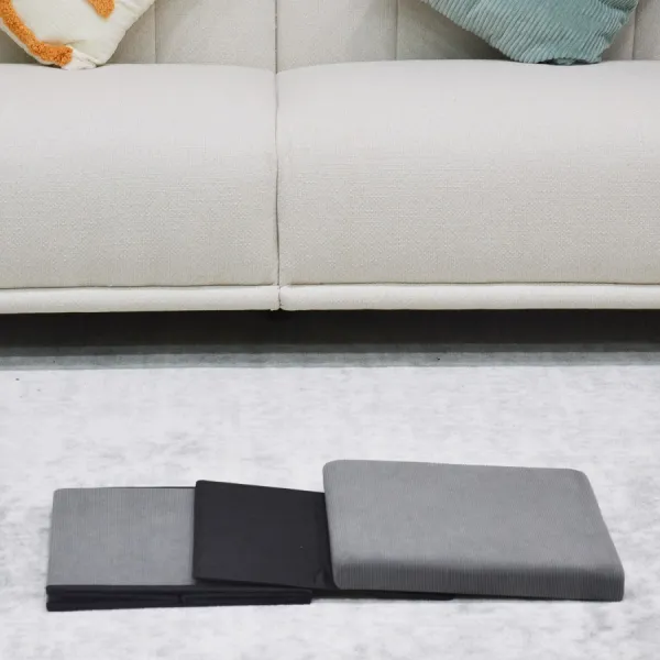 AUTRONIC taburet s úložným priestorom TAB-471 GREY6 sivý, menčester