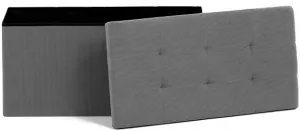 AUTRONIC taburet s úložným priestorom TAB-472 GREY6 sivý, menčester