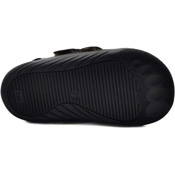PEGRES SBF 60F Detské barefoot topánky, čierna, veľkosť