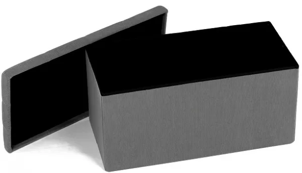 AUTRONIC taburet s úložným priestorom TAB-472 GREY6 sivý, menčester