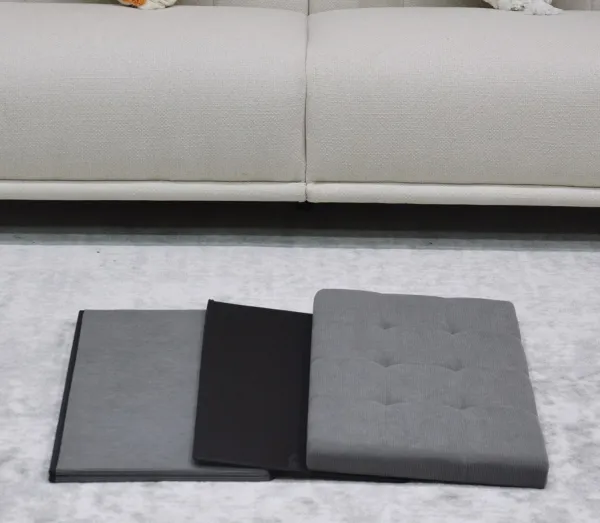 AUTRONIC taburet s úložným priestorom TAB-472 GREY6 sivý, menčester
