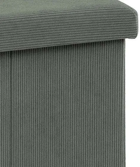 AUTRONIC taburet s úložným priestorom TAB-471 GRN6 zelený, menčester