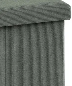 AUTRONIC taburet s úložným priestorom TAB-471 GRN6 zelený, menčester