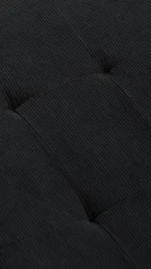 AUTRONIC taburet s úložným priestorom TAB-472 BK6 čierny, menčester