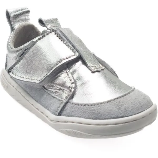 PEGRES SBF 64 Detské barefoot topánky, strieborná, veľkosť