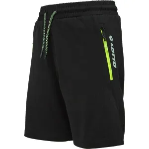 Lotto VENOT Chlapčenské úpletové šortky, čierna, veľkosť 164-170