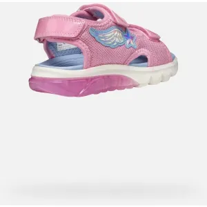 Geox J SANDAL CIBERDRON A Dievčenské sandále, ružová, veľkosť