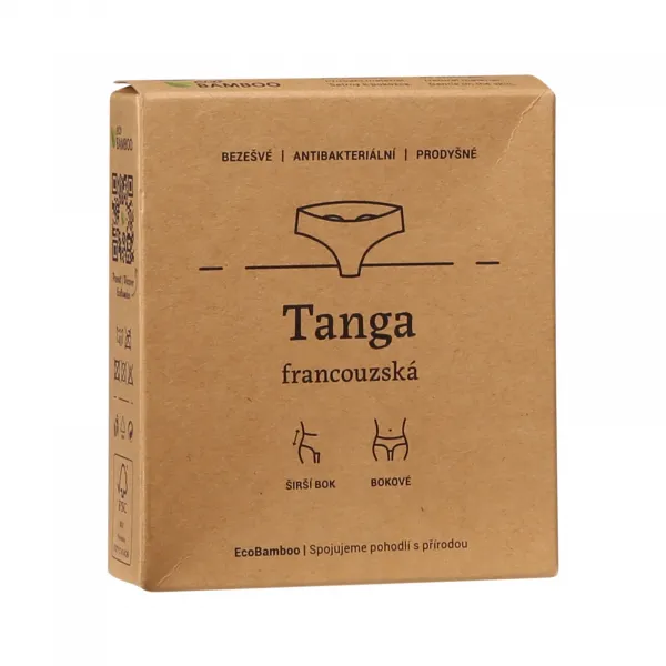 Dámske tangá Gina bambusová čierna (04031-MxC) M