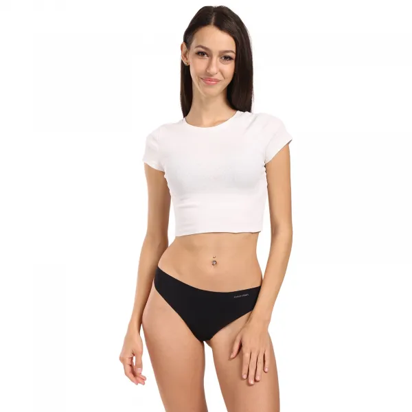 3PACK dámske tangá Calvin Klein bezšvová viacfarebná (QD3558E-WAM) M