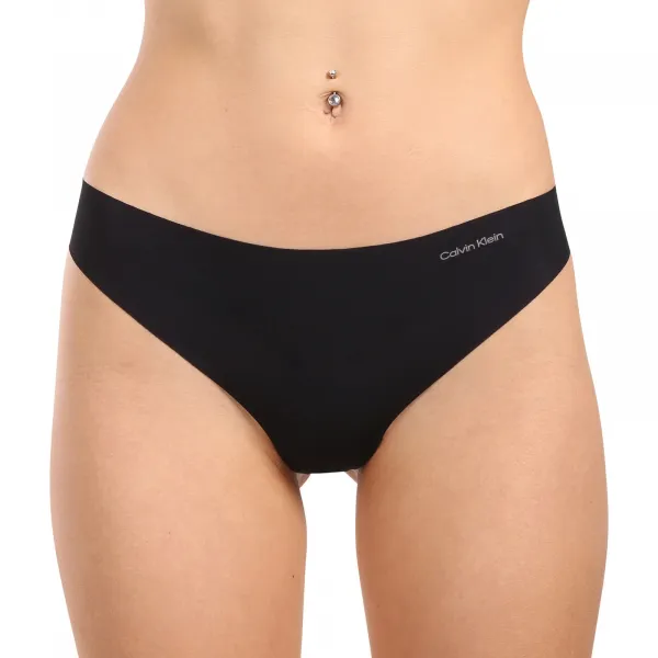3PACK dámske tangá Calvin Klein bezšvová viacfarebná (QD3558E-WAM) M