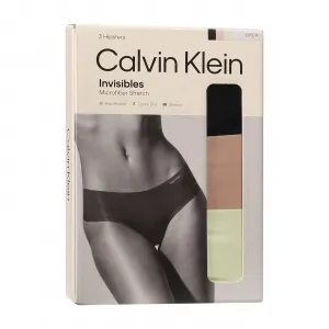 3PACK dámske nohavičky Calvin Klein bezšvové viacfarebné (QD3559E-WAO) M