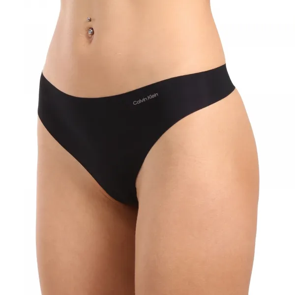 3PACK dámske tangá Calvin Klein bezšvová viacfarebná (QD3558E-WAM) M