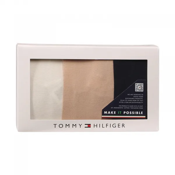 3PACK dámske tangá Tommy Hilfiger bezšvová viacfarebná (UW0UW05959 0V1) M