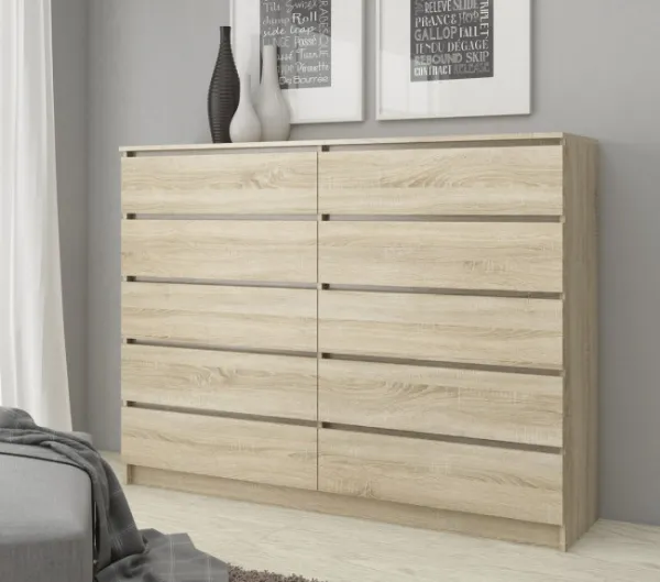 Ak furniture Komoda Rollo K 160 cm dub sonoma