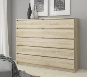 Ak furniture Komoda Rollo K 160 cm dub sonoma