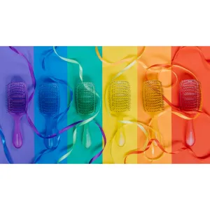 Olivia Garden iDetangle Pride plochá kefa Yellow 1 ks