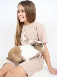 Dievčenské pyžamo SWEET BUNNY s krátkym rukávom