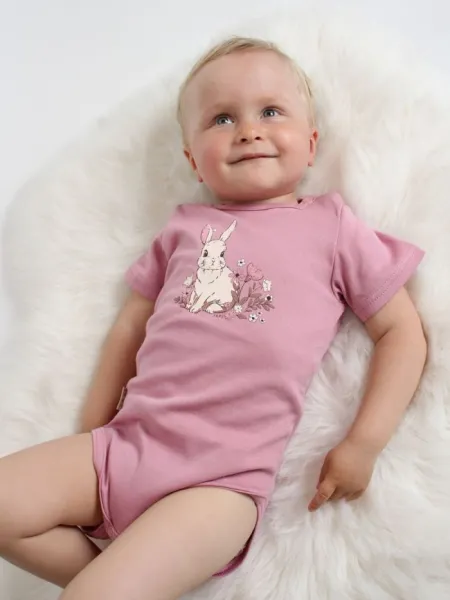 Detské body SWEET BUNNY s krátkym rukávom